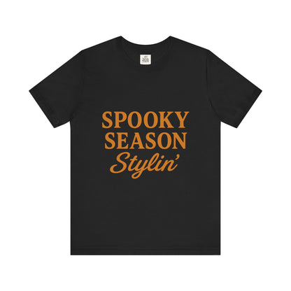 Spooky Season Stylin' Unisex Tee, Halloween Shirt, Autumn Apparel, Fall Outfit, Party Wear, Casual Top