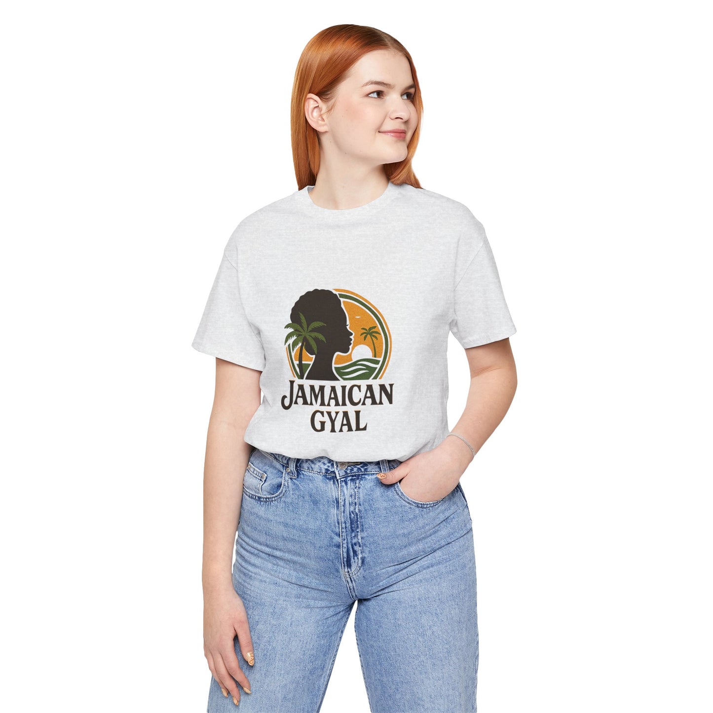 Jamaican Gyal Tee, Caribbean Vibe T-Shirt, Unisex Summer Shirt, Gift for Her, Tropical Style Apparel