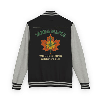 Unisex Heavyweight Letterman Jacket with Oak Leaf Design, Stylish Sports Jacket, Gift for College Students, Casual Attire, Fall [...]