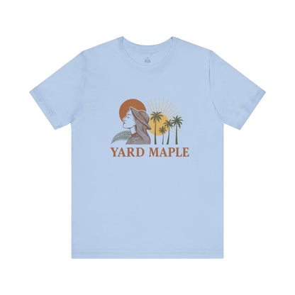 Yard Maple Graphic Tee, Casual Summer Shirt, Nature Lover Gift, Eco-Friendly Apparel, Beach Vibes Tee, Unique Unisex Apparel