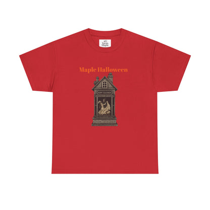 Halloween Graphic Tee, Spooky Season Shirt, Maple Halloween T-Shirt, Unisex Cotton Tee, Fall Fashion Top, Holiday Gift
