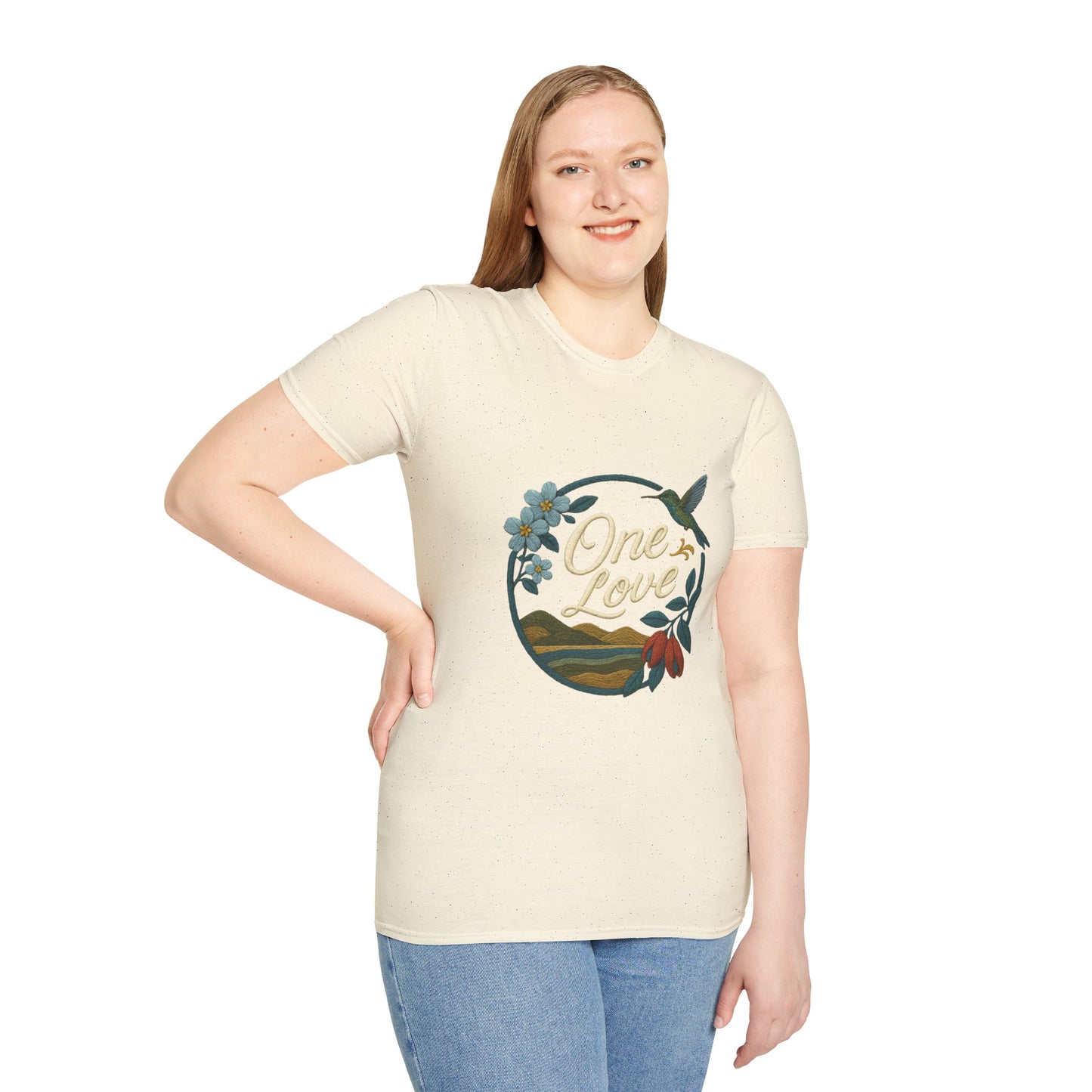 One Love Nature-Inspired T-Shirt, Unisex Tee, Stylish Apparel, Eco-Friendly Gift, Summer Fashion, Inspirational T-Shirt