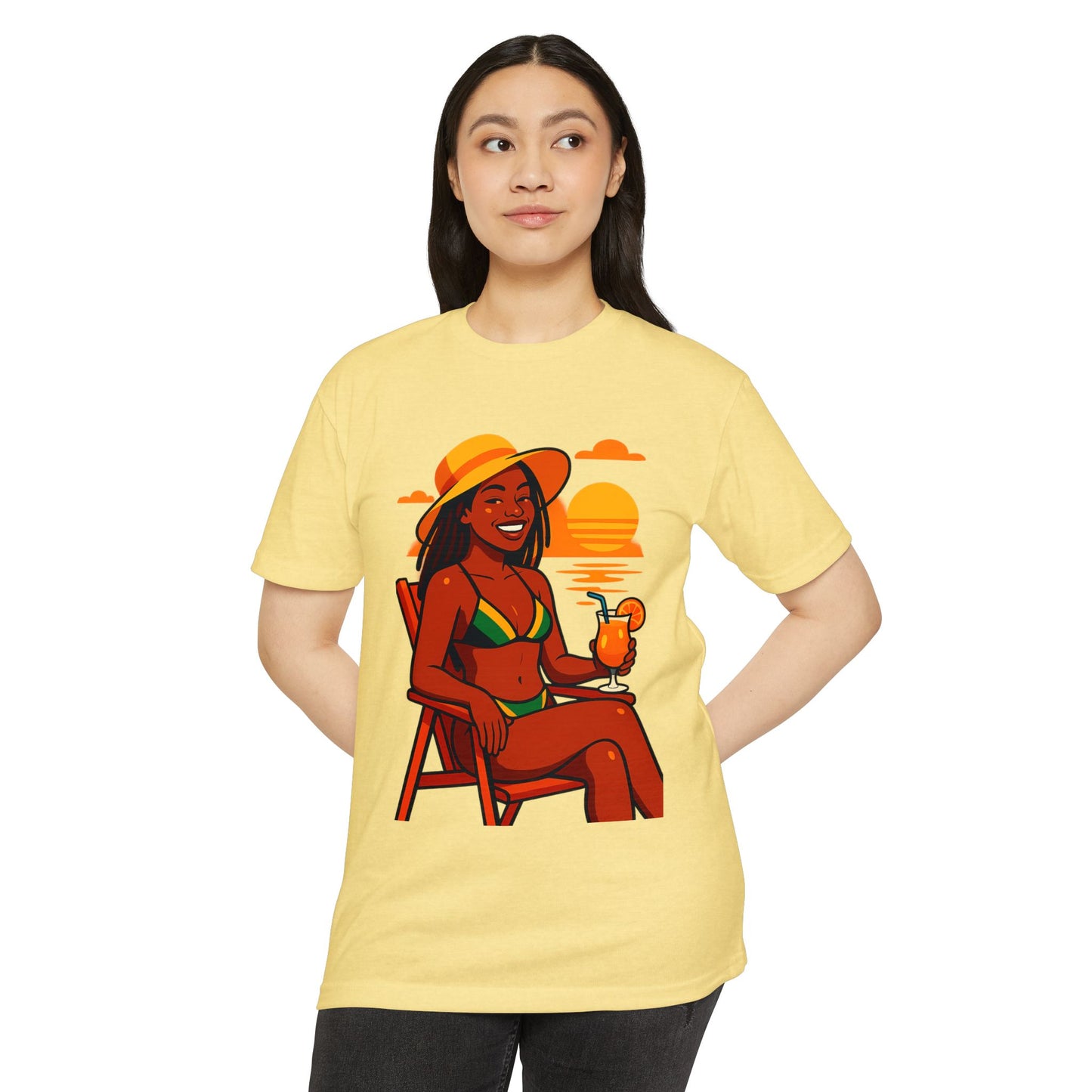 Summer Vibes T-Shirt, Beachwear, Vacation Tee, Casual Shirt, Gift for Her, Tropical Graphic T-shirt
