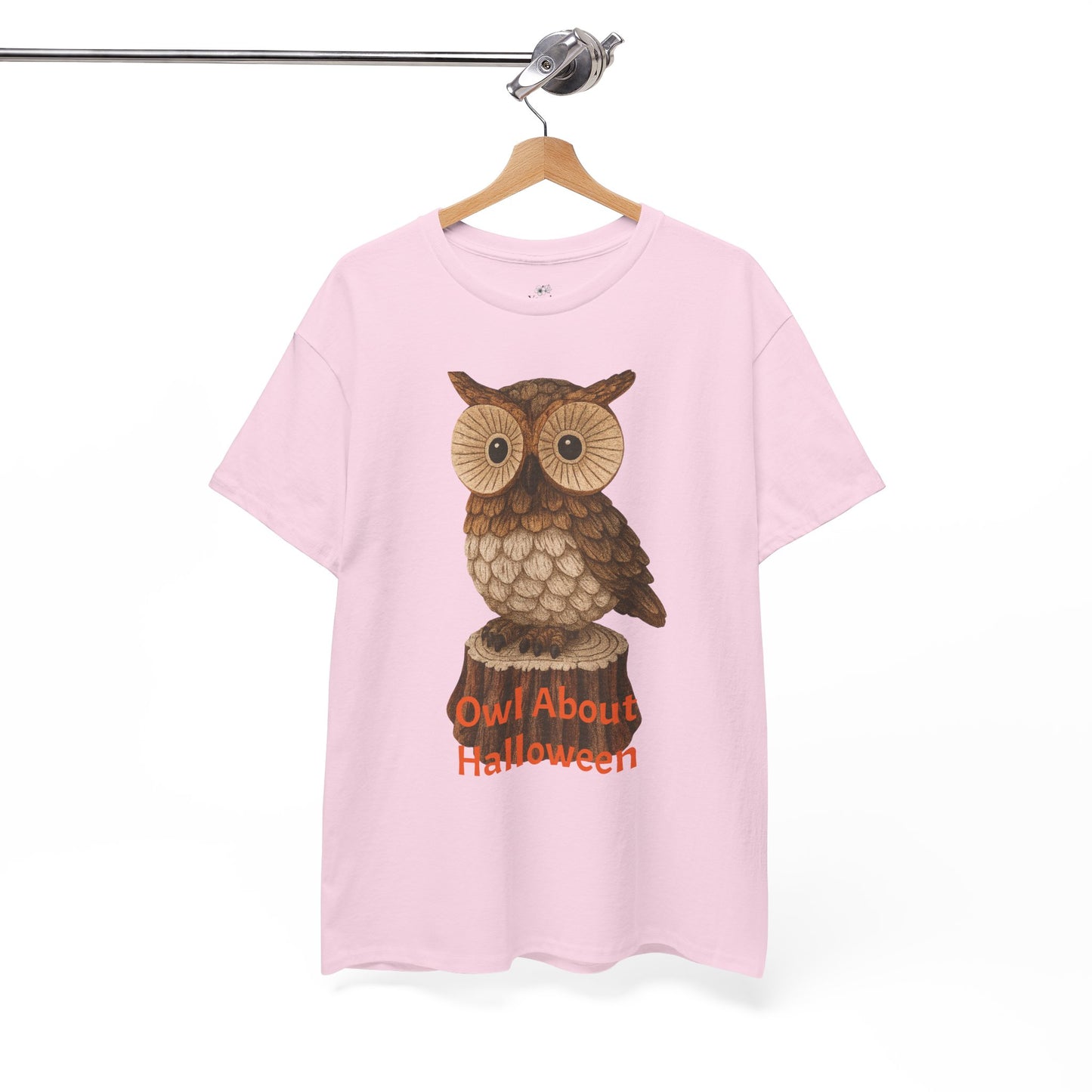 Halloween Owl Tee, Perfect for Fall Celebrations, Unisex Cotton Shirt, Cute Gift for Owl Lovers, Halloween Party Apparel, Fun Autumn Wear