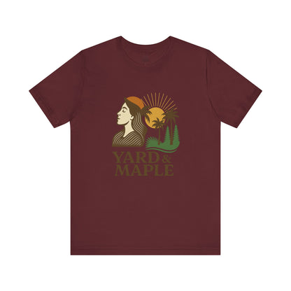 Yard & Maple Graphic Tee, Nature Inspired Unisex Shirt, Outdoor Lover Gift, Summer Vibes, Casual Wear, Vacation Essentials