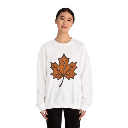 Autumn Leaf Sweatshirt | Unisex Cozy Crewneck | Fall Fashion, Thanksgiving Gift, Seasonal Style, Layering Essential
