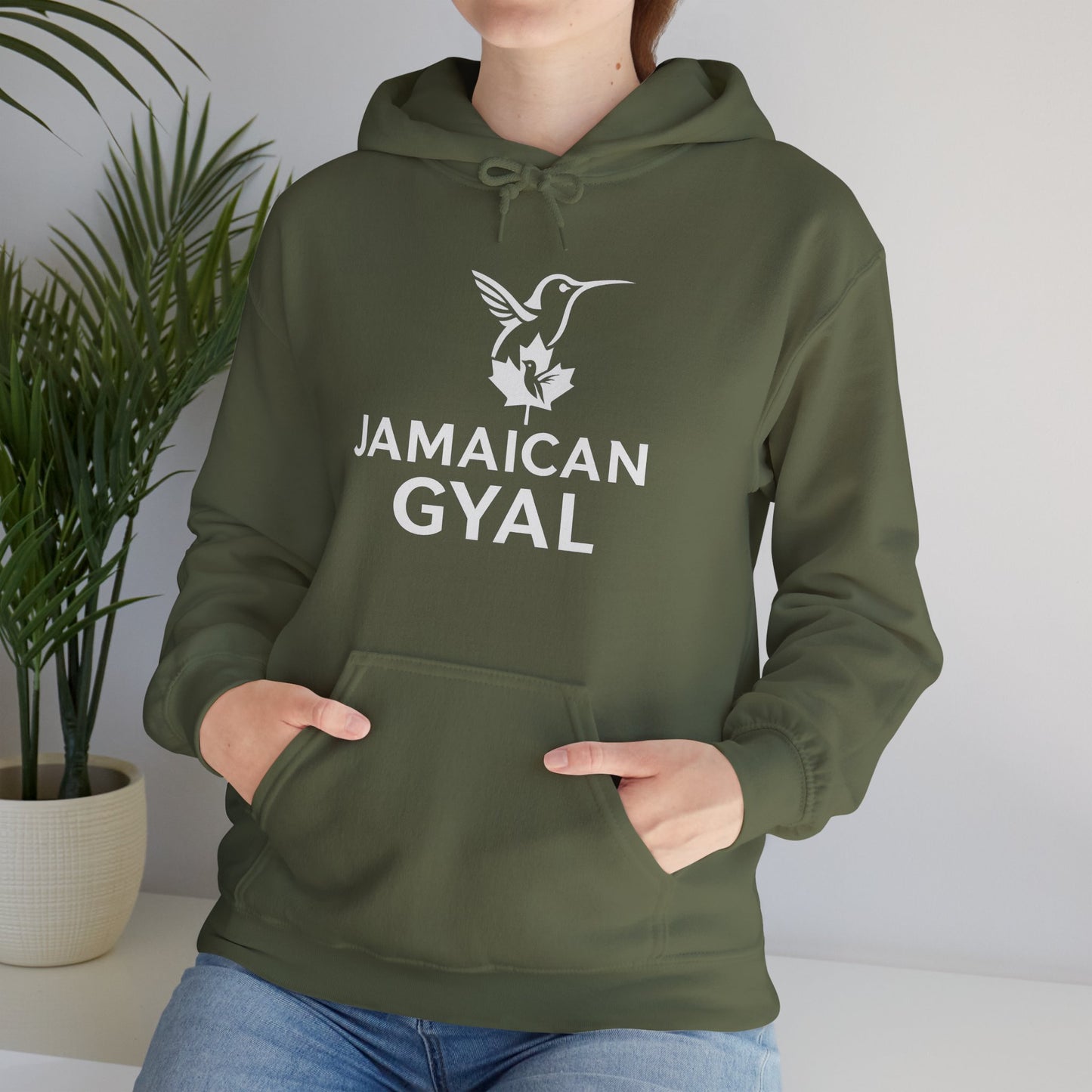 Jamaican Gyal Hoodie — Hummingbird Graphic Jamaican Pride Sweatshirt