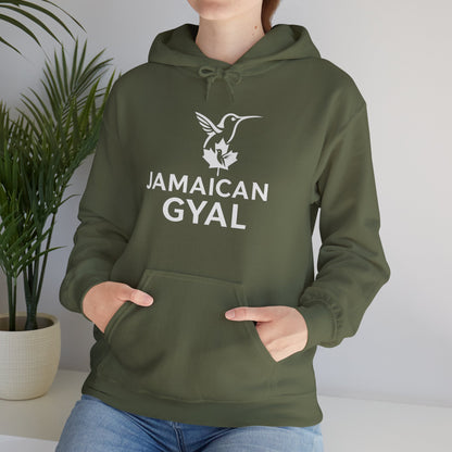 Jamaican Gyal Hoodie — Hummingbird Graphic Jamaican Pride Sweatshirt