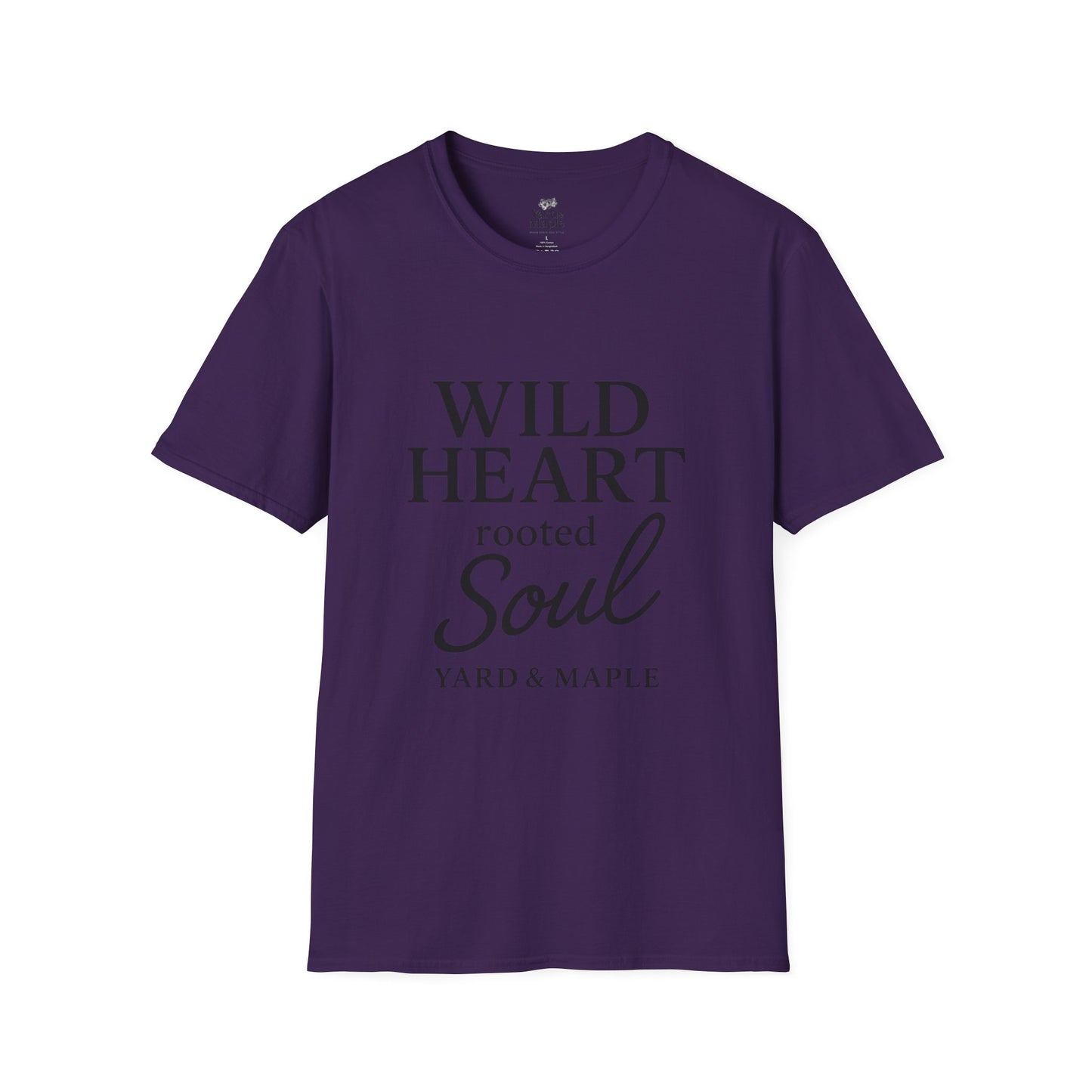 Wild Heart Unisex Softstyle T-Shirt | Inspirational Tee, Gift for Nature Lovers, Casual Wear, Birthday Gift, Boho Style