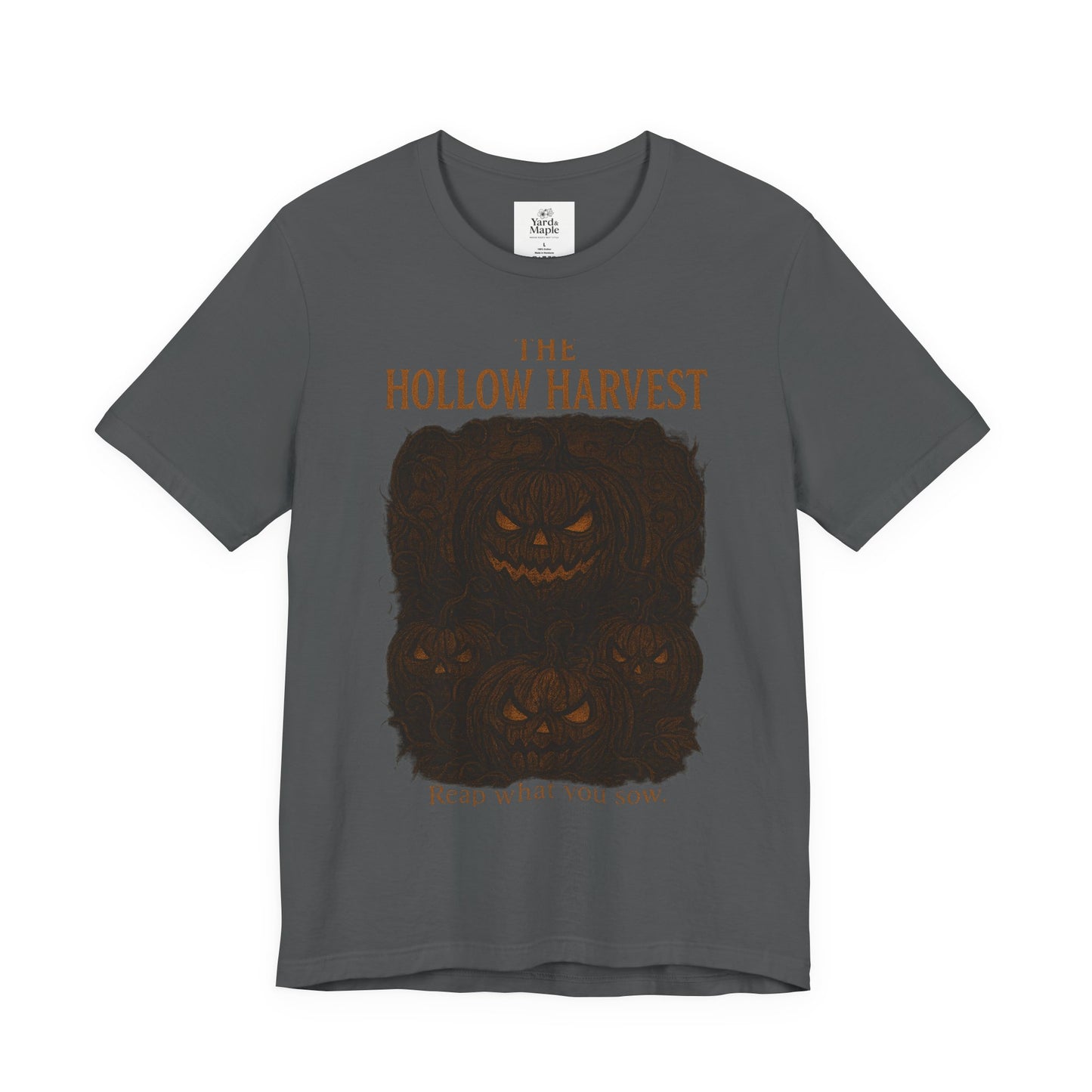Halloween Themed Unisex Jersey Tee, Spooky Pumpkin Shirt, Fall Fashion Tee, Harvest Festival Shirt, Halloween Gift Idea