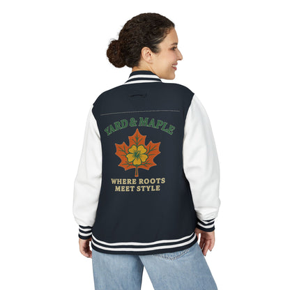 Unisex Heavyweight Letterman Jacket with Oak Leaf Design, Stylish Sports Jacket, Gift for College Students, Casual Attire, Fall [...]