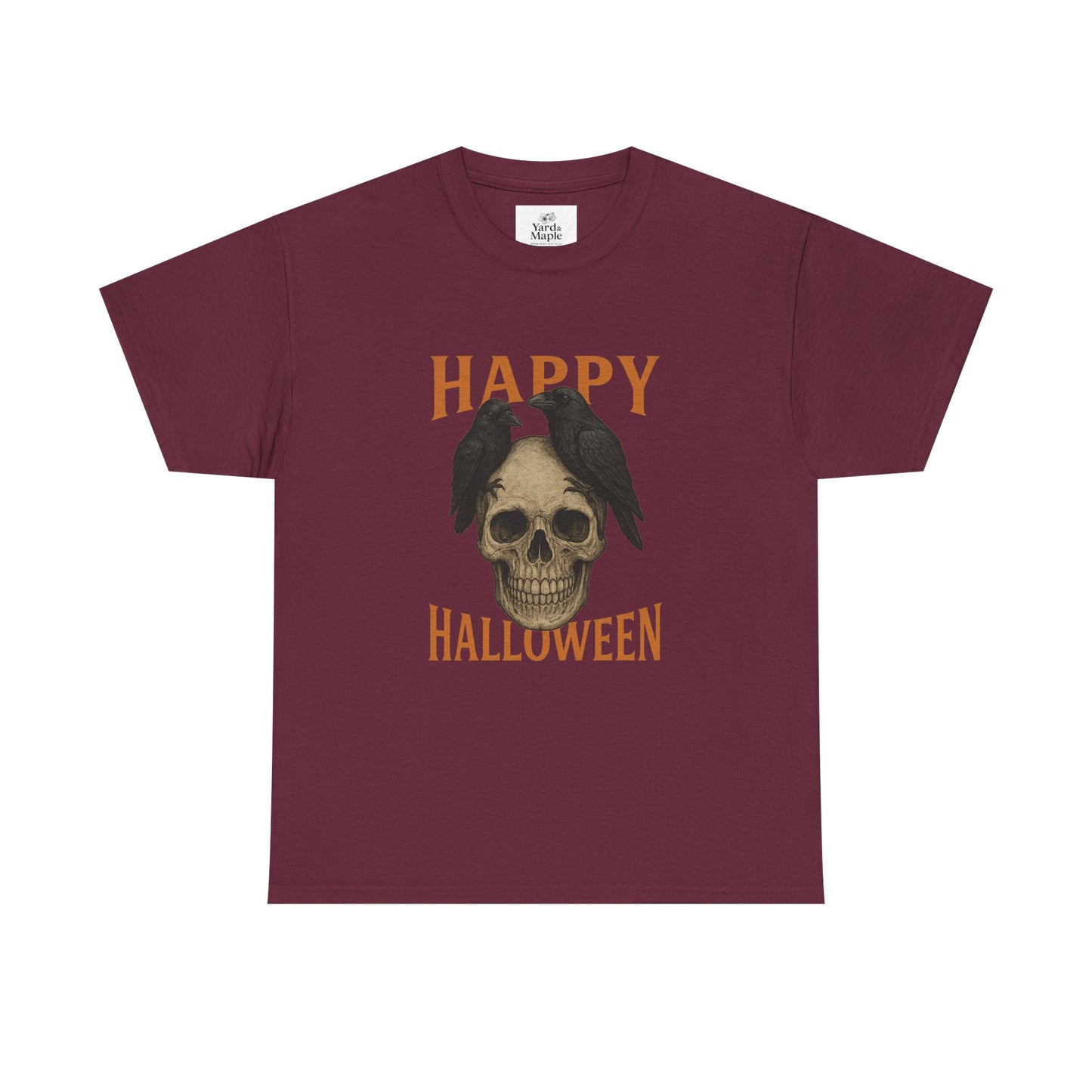 Halloween Skull Unisex Cotton Tee, Spooky T-Shirt, October Fashion, Costume Party Wear, Fall Celebration Shirt