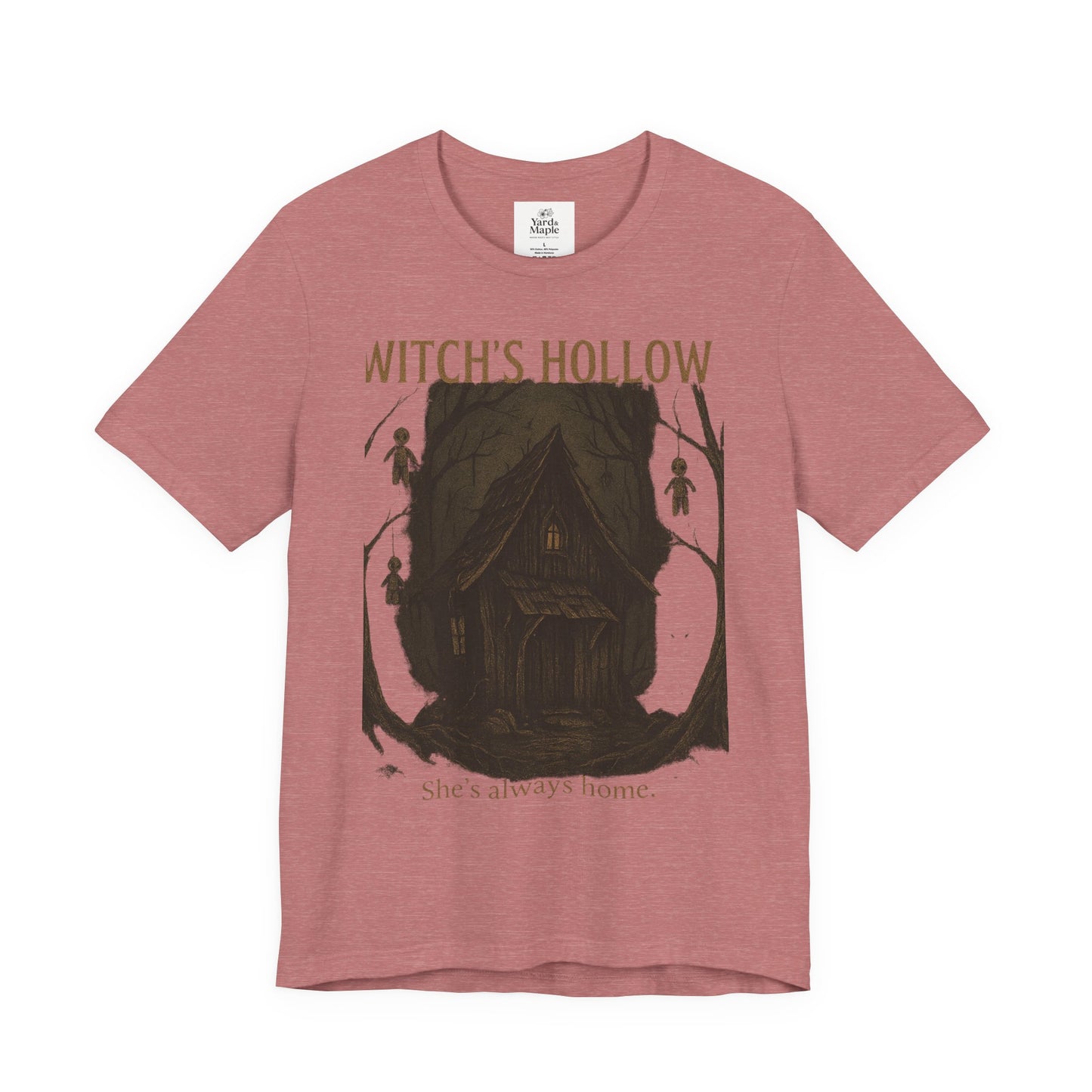 Witch's Hollow Tee, Fall Fashion, Halloween Apparel, Spooky Shirt, Gift for Witches, Unisex Graphic Tee, Cozy Autumn Wear