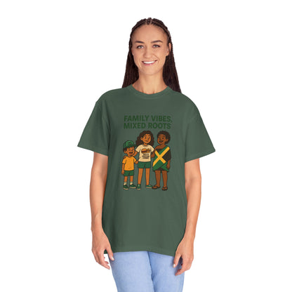 Family Vibes T-Shirt, Unisex Clothing, Mixed Roots Shirt, Family Reunion Outfit, Cultural Celebration Apparel, Summer Casual Wear