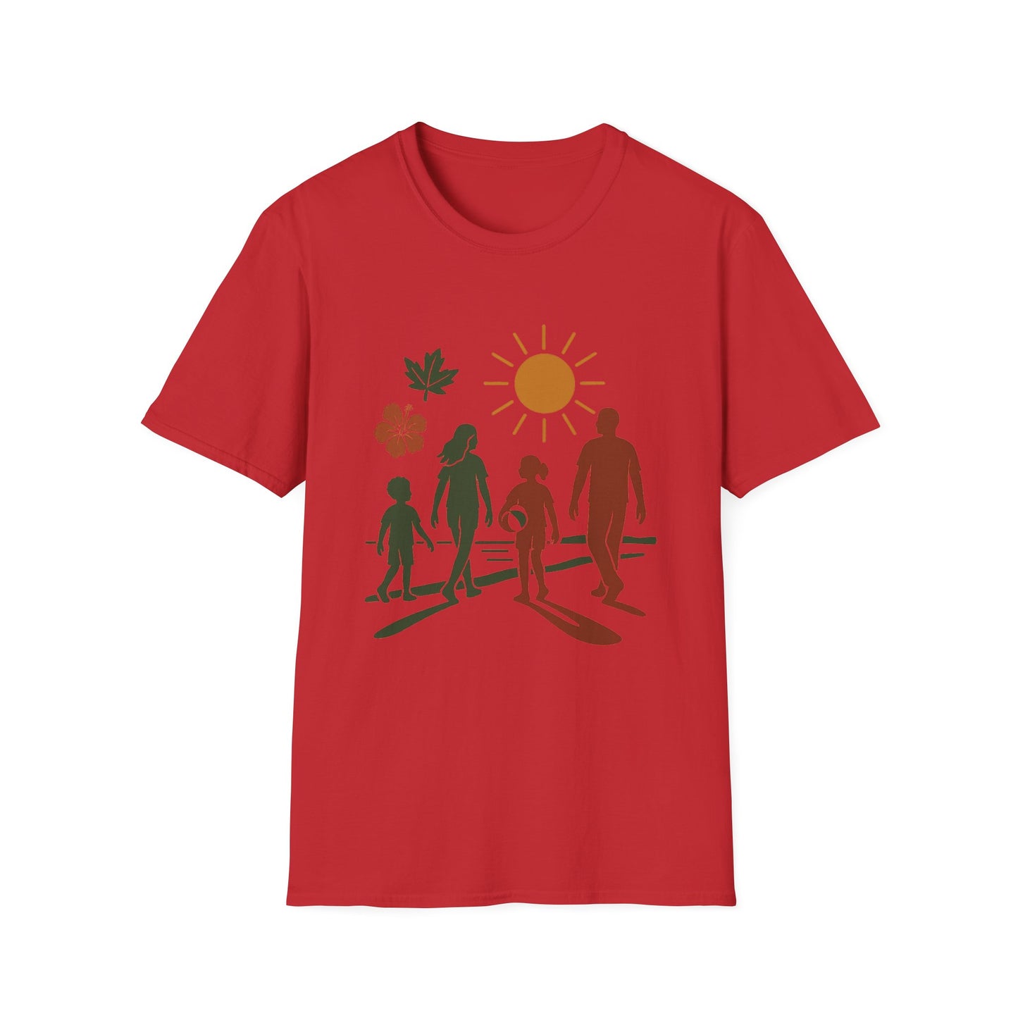 Family Beach Day Unisex T-Shirt, Summer Tee, Vacation Shirt, Outdoor Fun Top, Gift for Dad, Mom, Kids