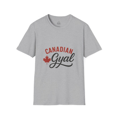 Canada Pride T-Shirt, Canadian Gyal Graphic Tee, Unisex T-Shirt for Her, Canada Day Gift, Maple Leaf Apparel