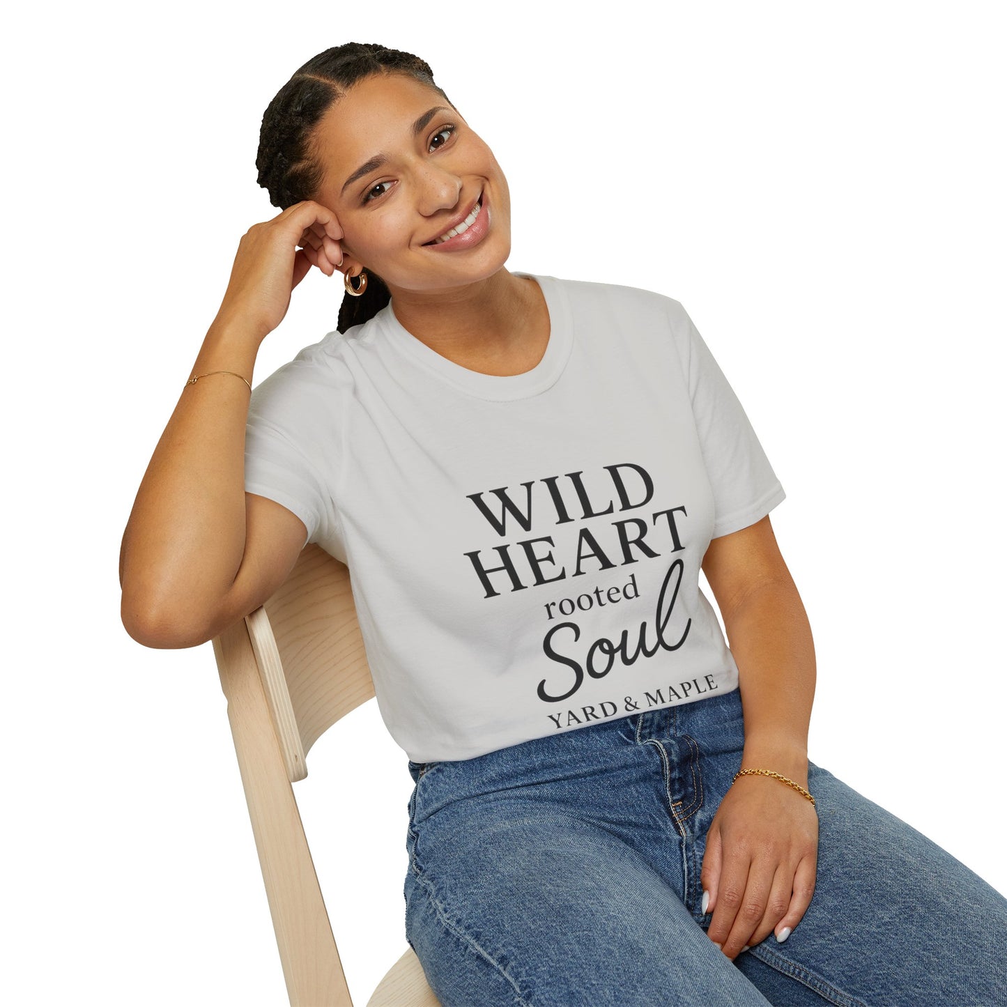 Wild Heart Unisex Softstyle T-Shirt | Inspirational Tee, Gift for Nature Lovers, Casual Wear, Birthday Gift, Boho Style