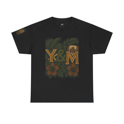 Tropical Vibes Unisex Heavy Cotton Tee, Casual Wear, Perfect for Summer, Beach Days, Gift for Him/Her