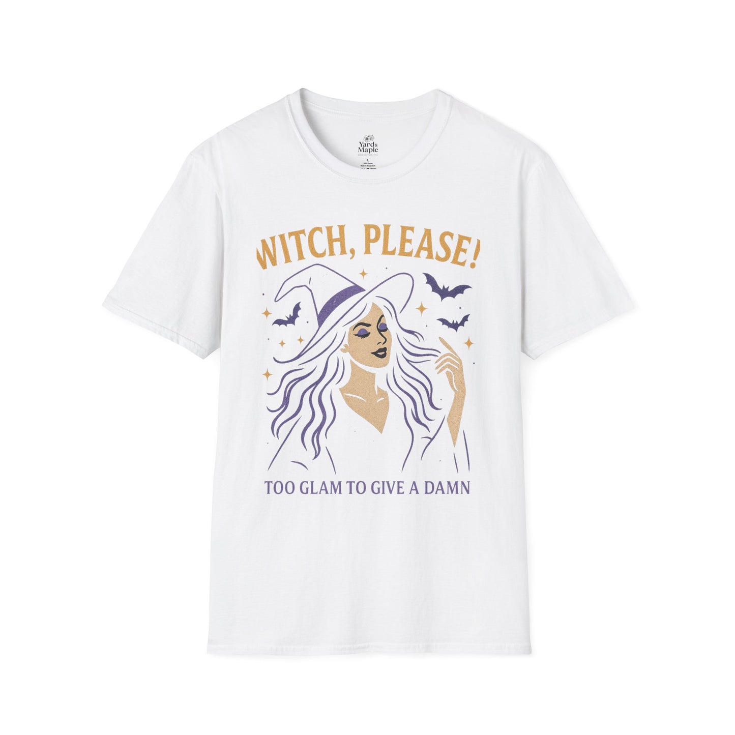 Witch Please Glam T-Shirt, Halloween Costume, Celestial T-Shirt, Gift for Her, Witchy Vibes, Boho Tee, Spooky Season Wear