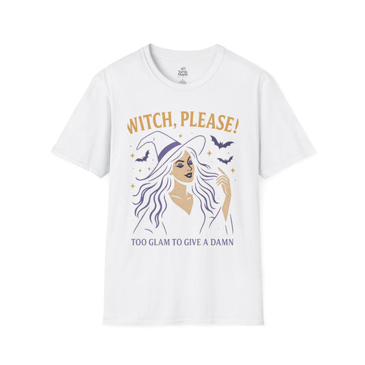 Witch Please Glam T-Shirt, Halloween Costume, Celestial T-Shirt, Gift for Her, Witchy Vibes, Boho Tee, Spooky Season Wear