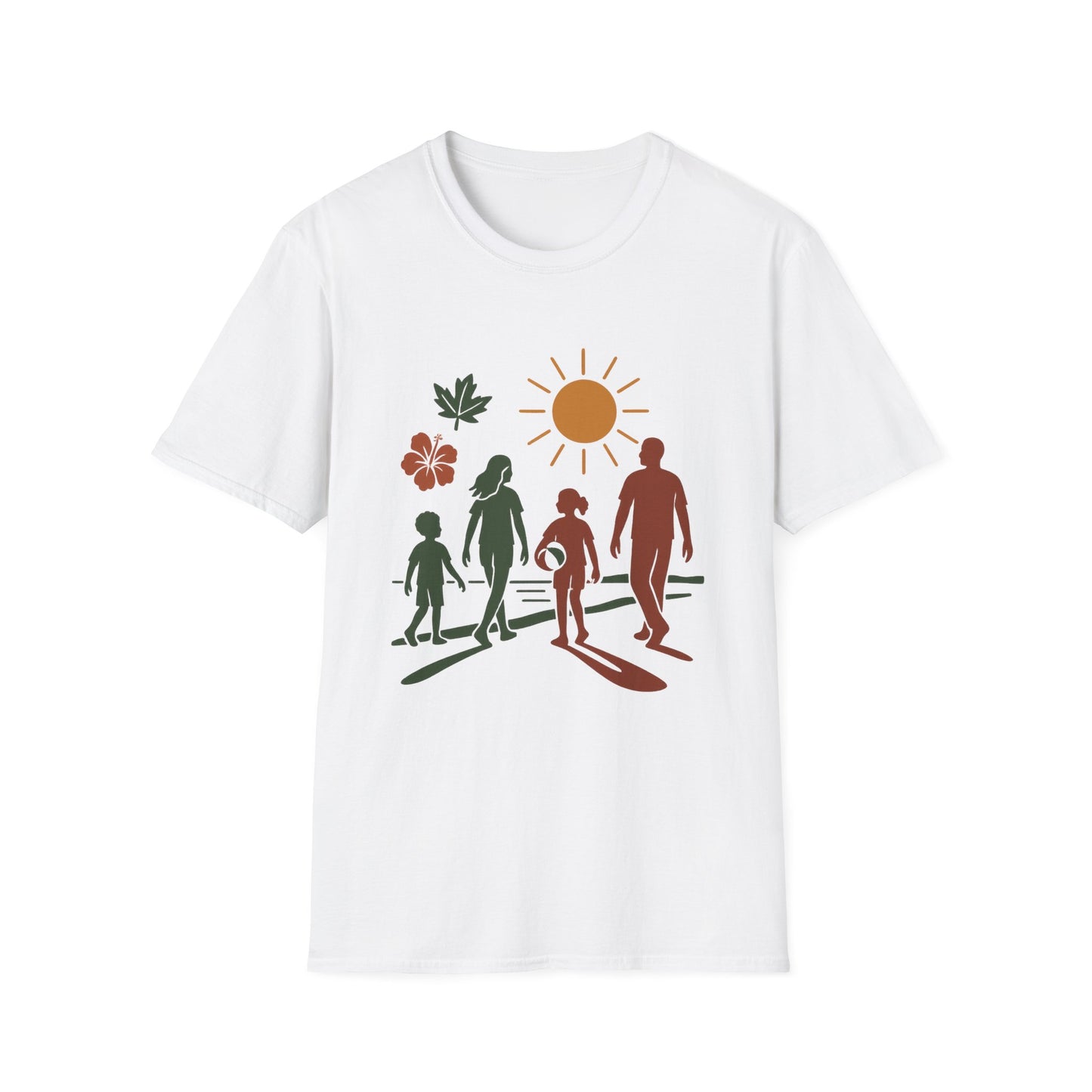 Family Beach Day Unisex T-Shirt, Summer Tee, Vacation Shirt, Outdoor Fun Top, Gift for Dad, Mom, Kids