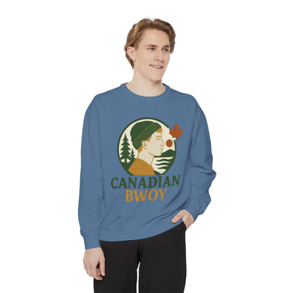 Canadian Bwoy Sweatshirt, Unisex Cozy Apparel, Gift for Canada Day, Casual Streetwear, Nature Lover Sweatshirt, Fall Fashion