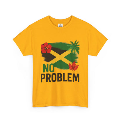 Jamaican Vibes Tee, Unisex Heavy Cotton T-Shirt with Tropical Design, Perfect for Summer and Festivals, Casual Wear, Gift Idea