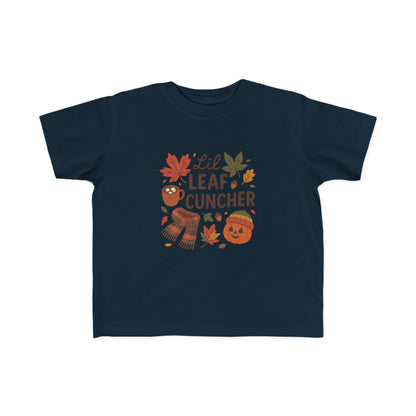 Autumn Toddler Tee, Lil Leaf Cuncher Shirt, Kids Fall Apparel, Cute Fall T-Shirt, Baby Shower Gift, Thanksgiving Outfit