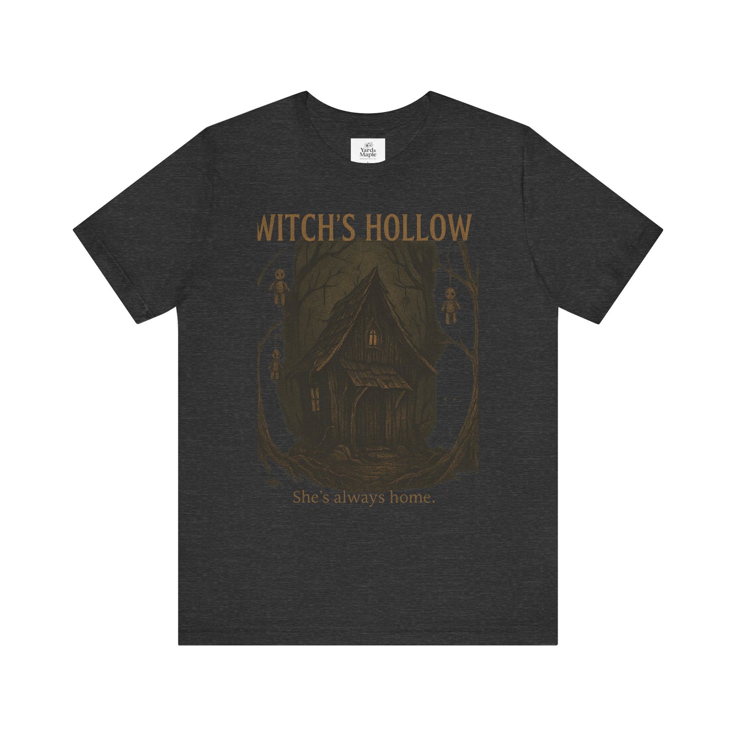 Witch's Hollow Tee, Fall Fashion, Halloween Apparel, Spooky Shirt, Gift for Witches, Unisex Graphic Tee, Cozy Autumn Wear