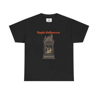 Halloween Graphic Tee, Spooky Season Shirt, Maple Halloween T-Shirt, Unisex Cotton Tee, Fall Fashion Top, Holiday Gift