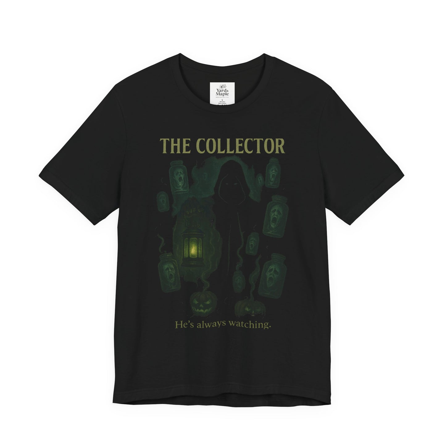 Haunting Collector Tee, Spooky Unisex Shirt, Horror Graphic Tee, Halloween Outfit, Gift for Collectors