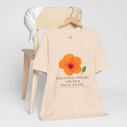 Unisex Motivational Tee - Stillness Speaks Louder Than Noise, Inspirational Shirt, Relaxed Fit T-Shirt, Gift for Mindfulness, Casual [...]