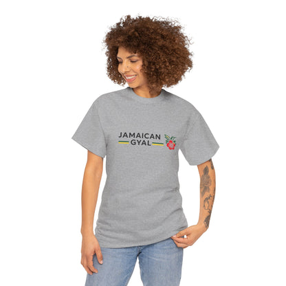 Jamaican Gyal Floral Tee - Caribbean Pride Graphic T-Shirt