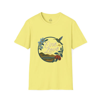 One Love Nature-Inspired T-Shirt, Unisex Tee, Stylish Apparel, Eco-Friendly Gift, Summer Fashion, Inspirational T-Shirt