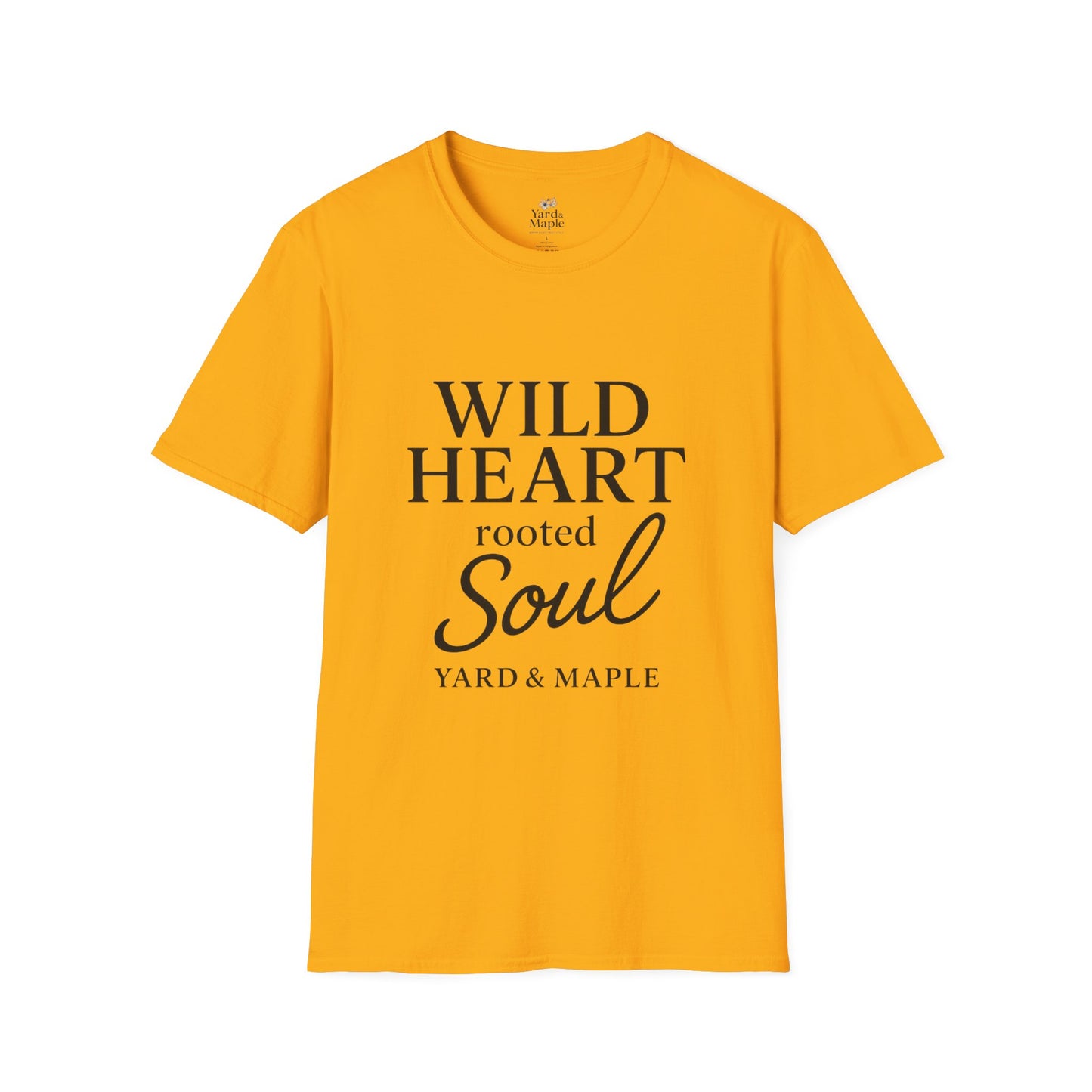 Wild Heart Unisex Softstyle T-Shirt | Inspirational Tee, Gift for Nature Lovers, Casual Wear, Birthday Gift, Boho Style