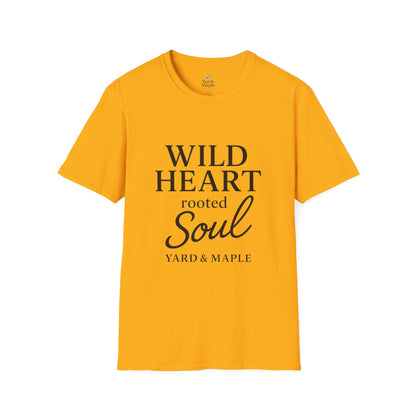 Wild Heart Unisex Softstyle T-Shirt | Inspirational Tee, Gift for Nature Lovers, Casual Wear, Birthday Gift, Boho Style