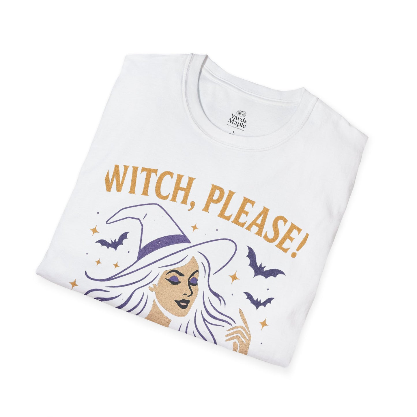 Witch Please Glam T-Shirt, Halloween Costume, Celestial T-Shirt, Gift for Her, Witchy Vibes, Boho Tee, Spooky Season Wear