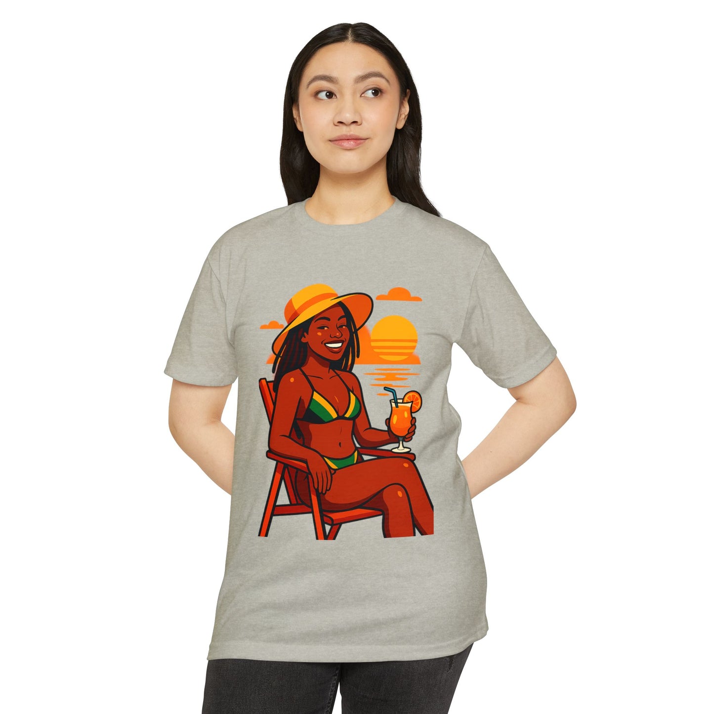 Summer Vibes T-Shirt, Beachwear, Vacation Tee, Casual Shirt, Gift for Her, Tropical Graphic T-shirt
