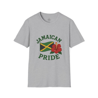 Jamaican Pride T-Shirt, Unisex Softstyle Tee, Tropical Vacation Shirt, Caribbean Pride Apparel, Festival and Celebration Wear