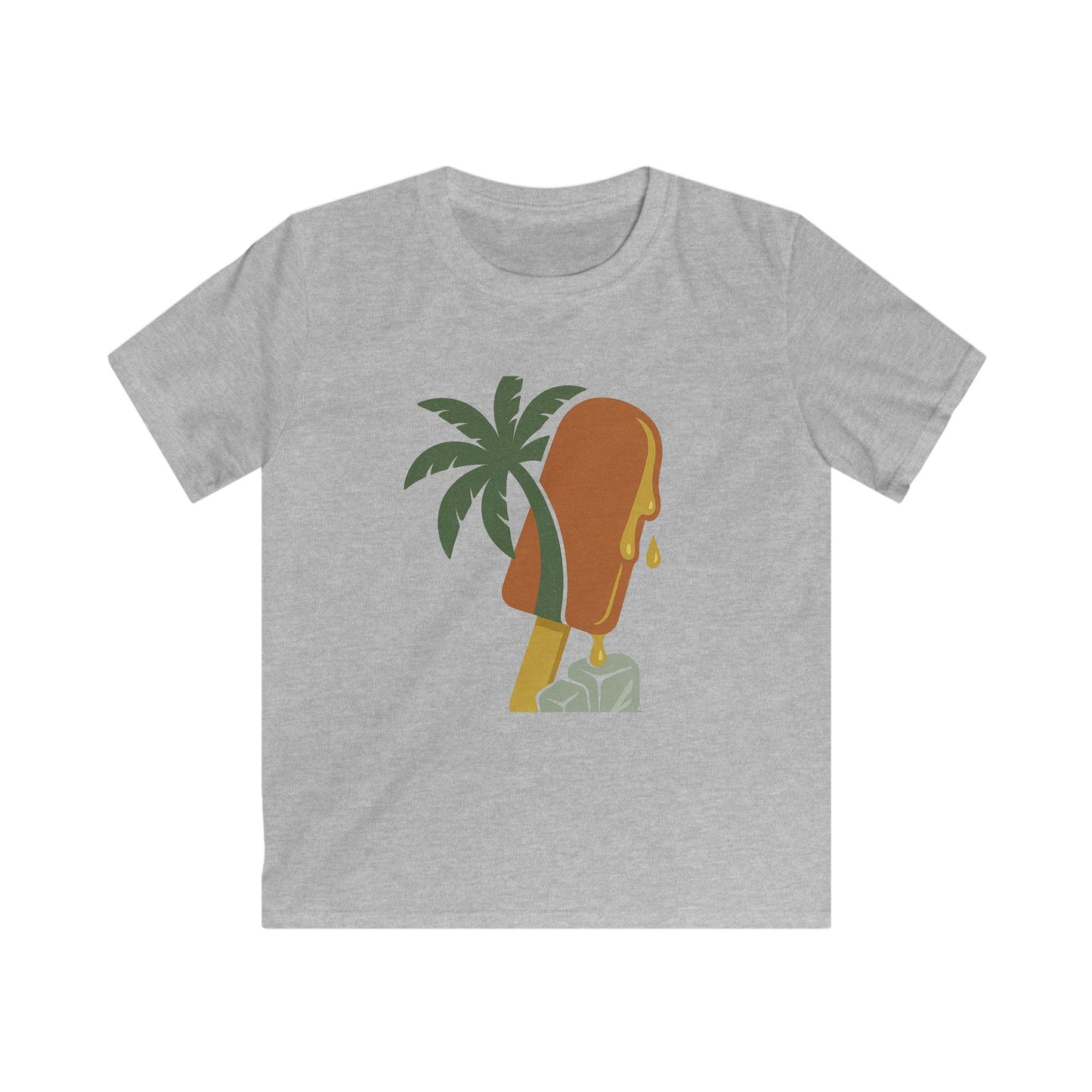 Tropical Kids Tee, Summer Vibe, Beach Wear, Fun Gift for Kids, Kids Softstyle Tee, Cute Graphic Shirt