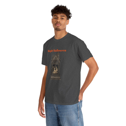 Halloween Graphic Tee, Spooky Season Shirt, Maple Halloween T-Shirt, Unisex Cotton Tee, Fall Fashion Top, Holiday Gift