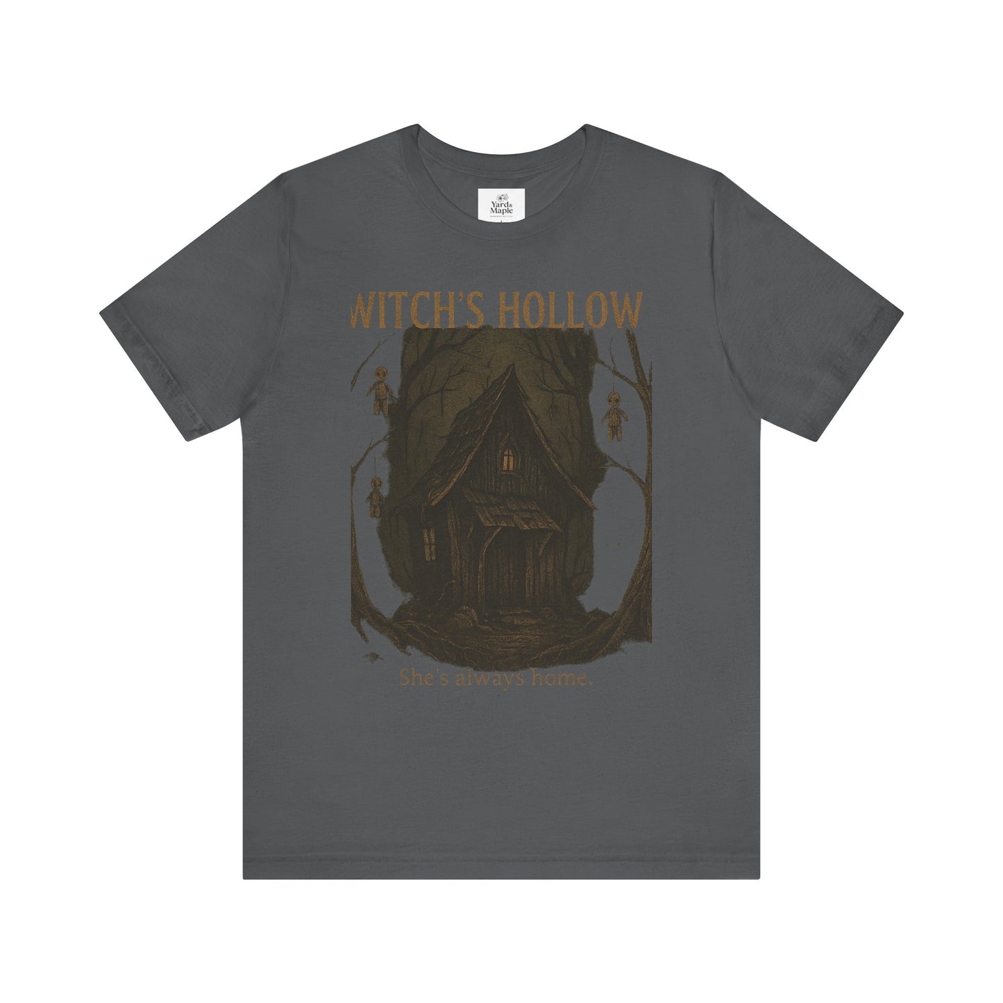 Witch's Hollow Tee, Fall Fashion, Halloween Apparel, Spooky Shirt, Gift for Witches, Unisex Graphic Tee, Cozy Autumn Wear