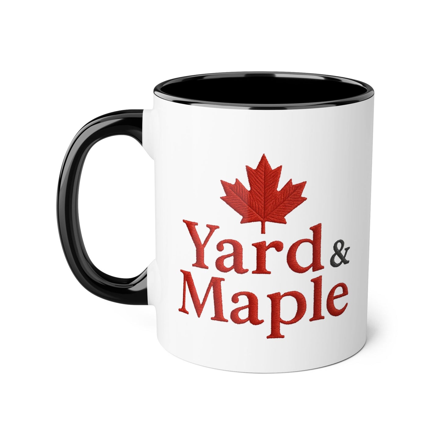 Maple Leaf Accent Mug, Cozy Coffee Cup for Fall, Unique Gift for Thanksgiving, Perfect for Canadians, Seasonal Drinkware