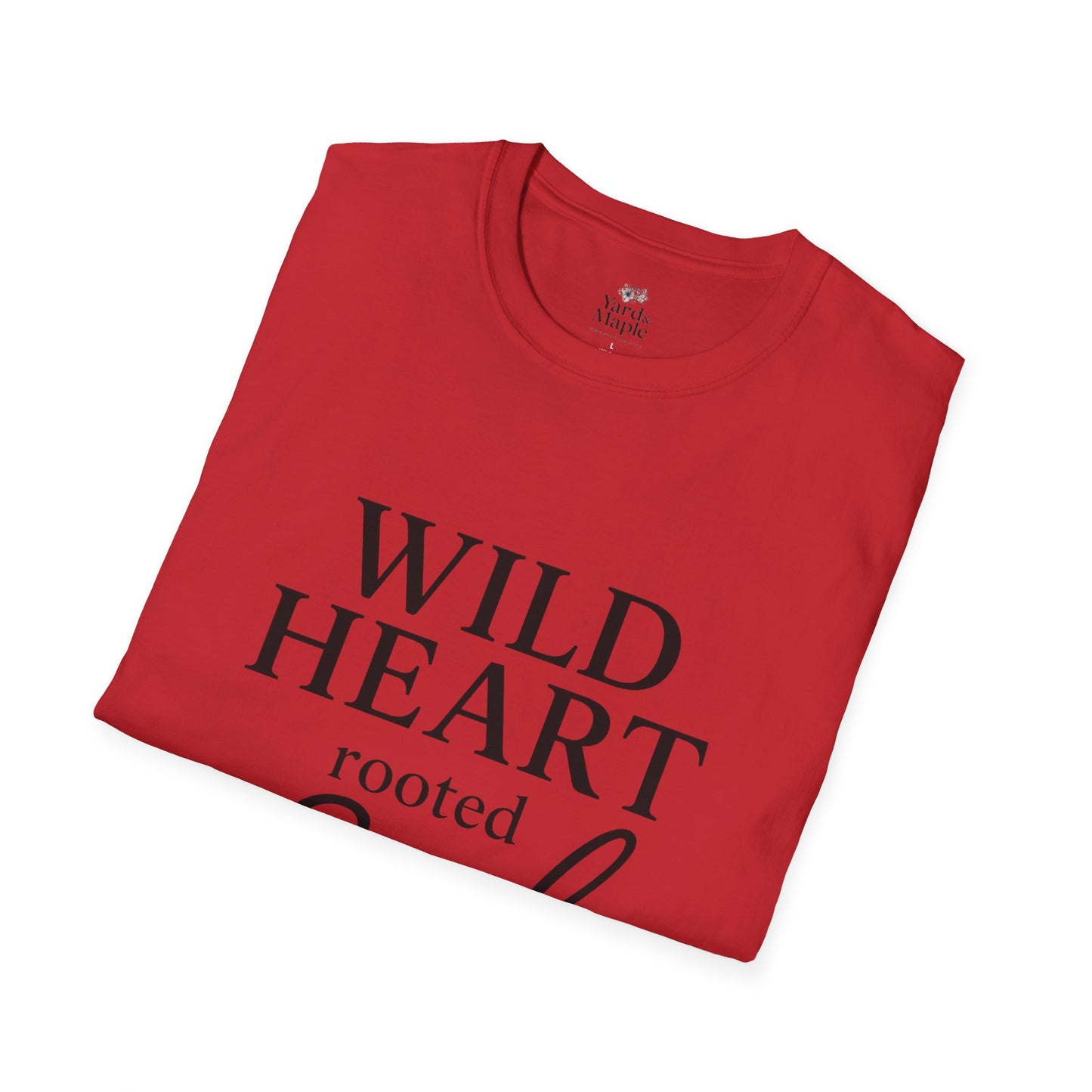 Wild Heart Unisex Softstyle T-Shirt | Inspirational Tee, Gift for Nature Lovers, Casual Wear, Birthday Gift, Boho Style