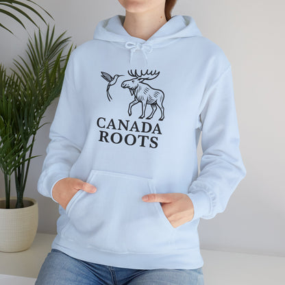 Canada Roots Hoodie — Moose & Hummingbird Graphic Pullover
