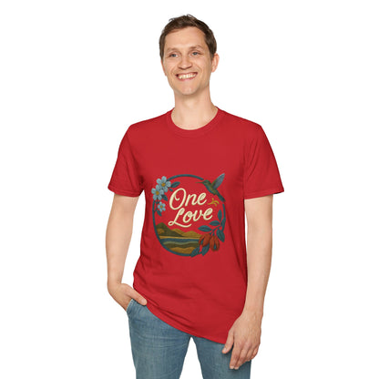 One Love Nature-Inspired T-Shirt, Unisex Tee, Stylish Apparel, Eco-Friendly Gift, Summer Fashion, Inspirational T-Shirt