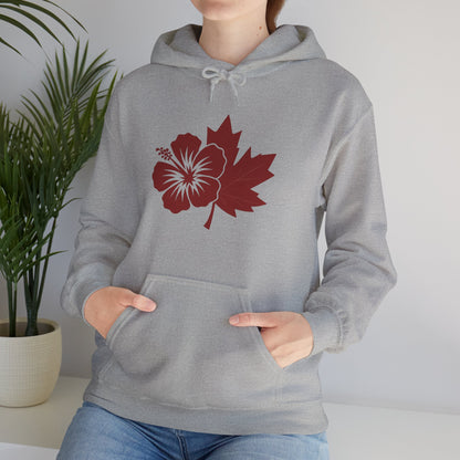 Maple & Hibiscus Hoodie — Yard & Maple Logo Cozy Pullover