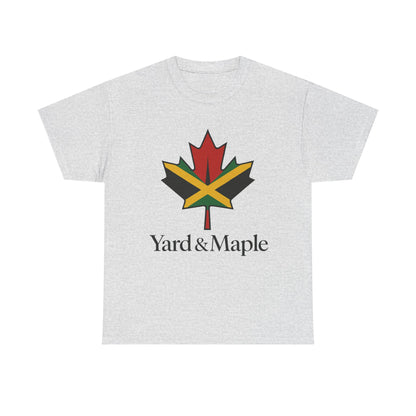 Yard & Maple Unisex Heavy Cotton Tee | Jamaican Pride, Canada Love, Streetwear, Gift for Him/Her, Summer Vibes