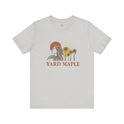 Yard Maple Graphic Tee, Casual Summer Shirt, Nature Lover Gift, Eco-Friendly Apparel, Beach Vibes Tee, Unique Unisex Apparel