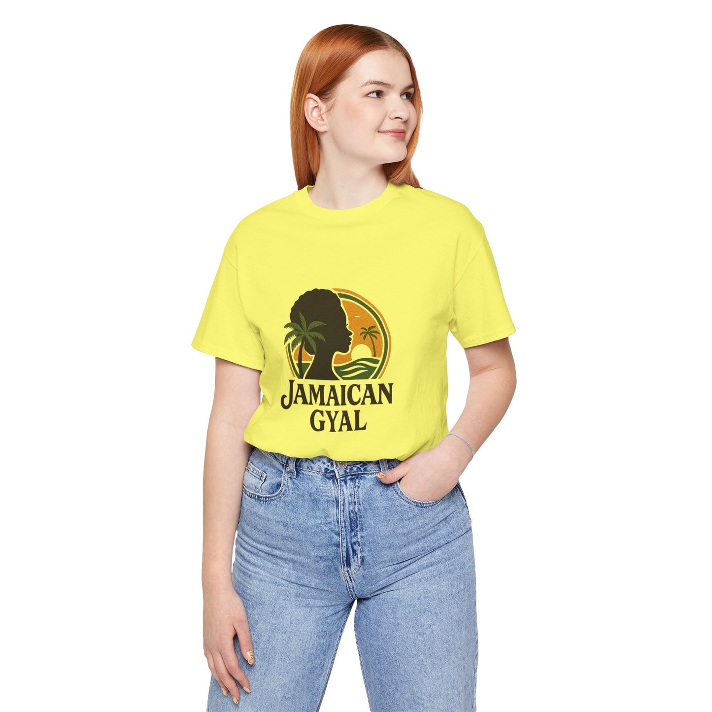 Jamaican Gyal Tee, Caribbean Vibe T-Shirt, Unisex Summer Shirt, Gift for Her, Tropical Style Apparel